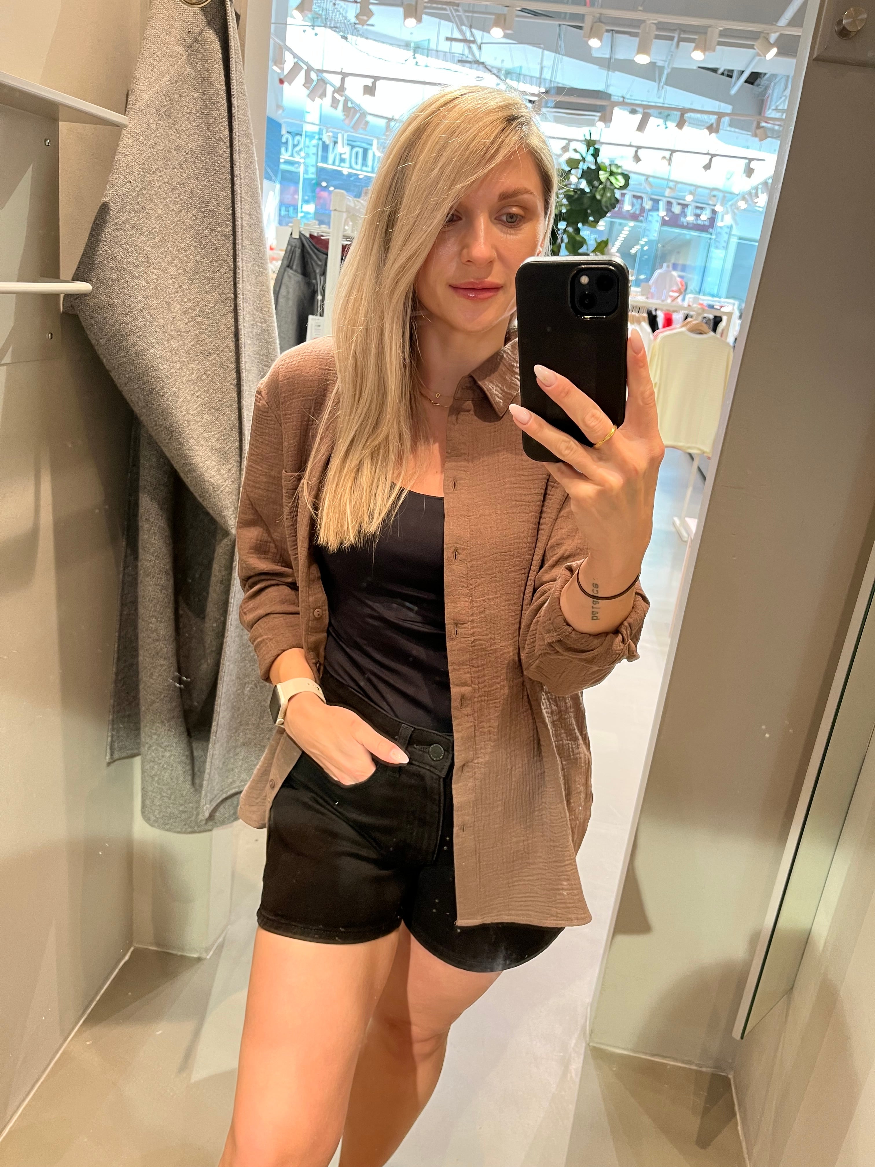 PCSASTINA Shirt - Coffee Quartz