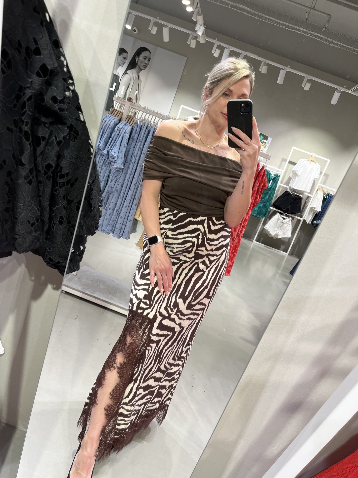 VIJULIET Long Skirt - Coffee Bean