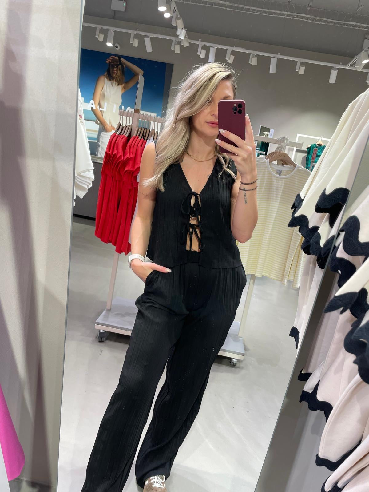 VIAPPI Trousers - Black Beauty